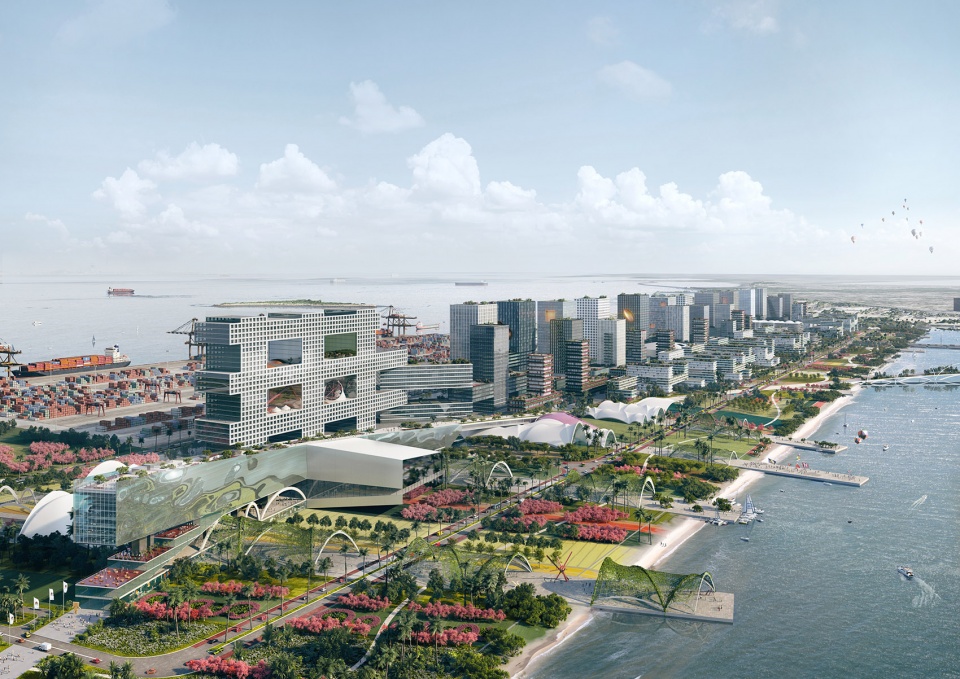 tencent broadband city qianhai proposal china by oma
