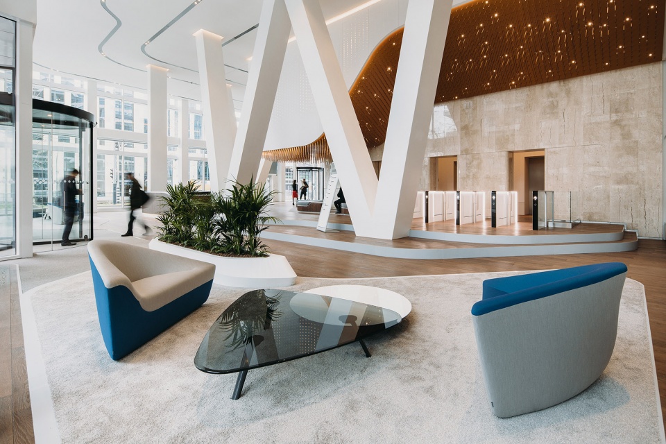 unstudio tower lobby interior remodeling by unstudio