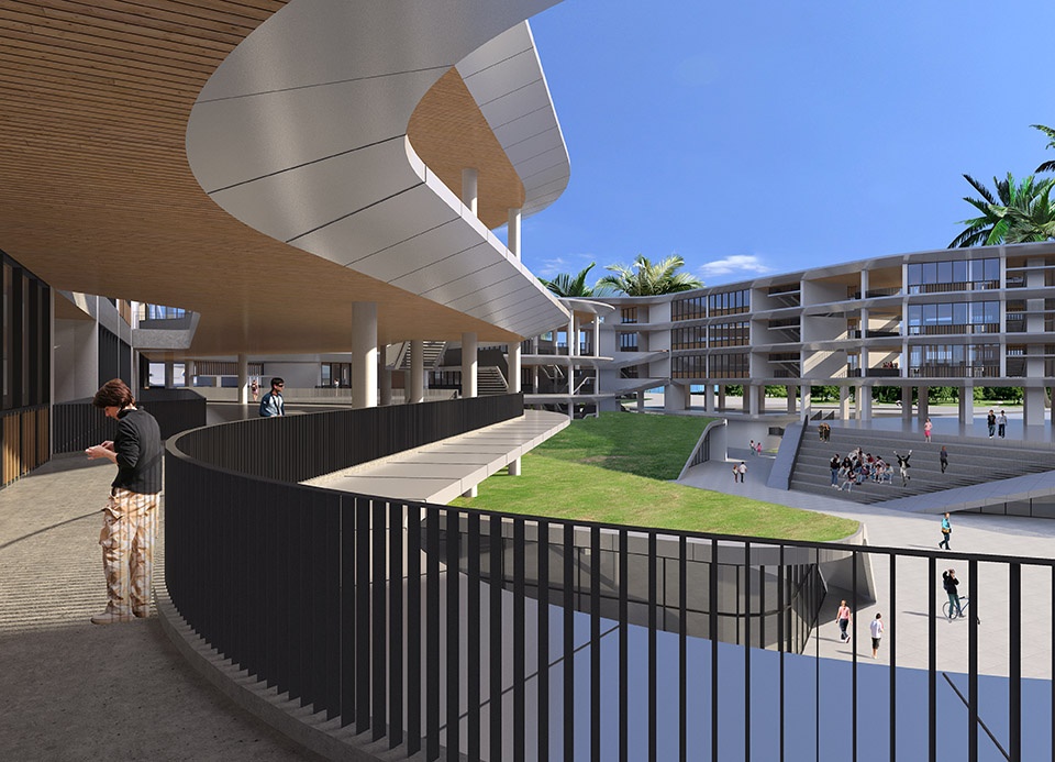 haikou school of the affiliated high school of peking university china by crossboundaries
