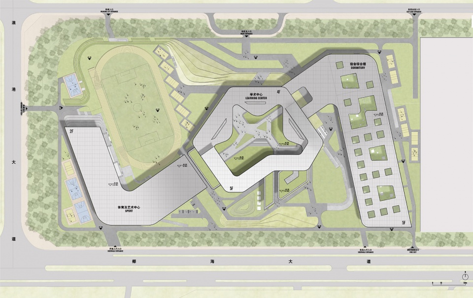 haikou school of the affiliated high school of peking university china by crossboundaries
