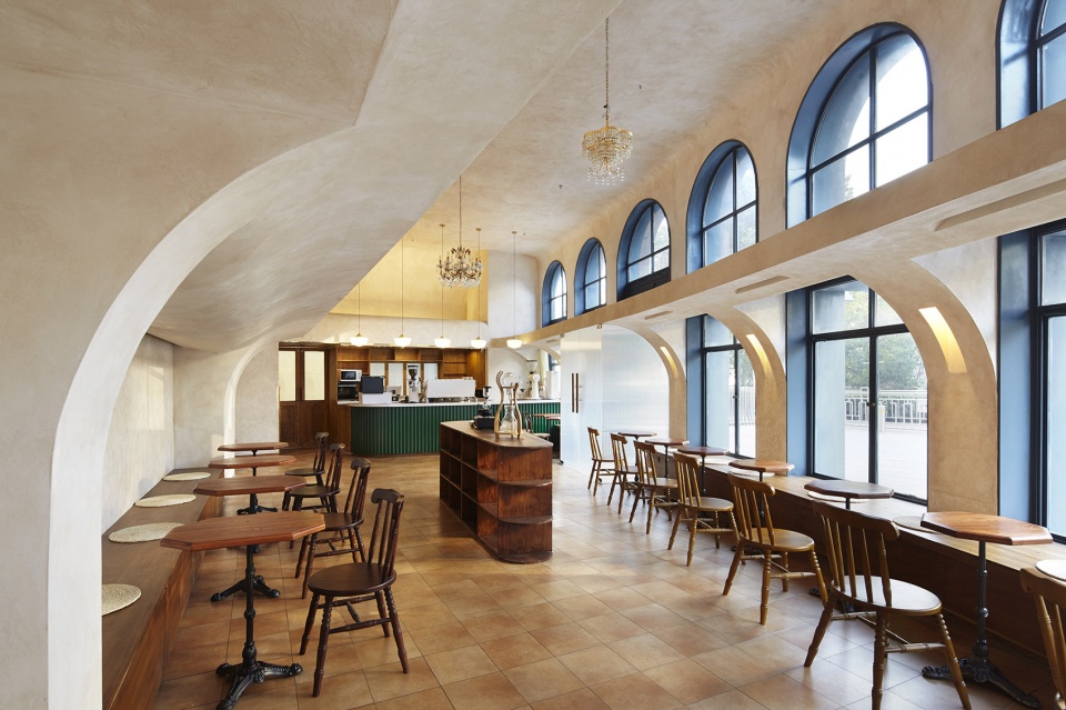 metal hands coffee renovation china by linkchance architects