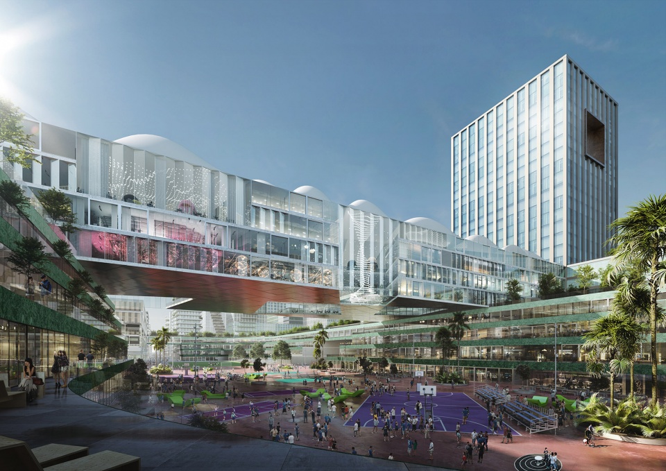 tencent broadband city qianhai proposal china by oma