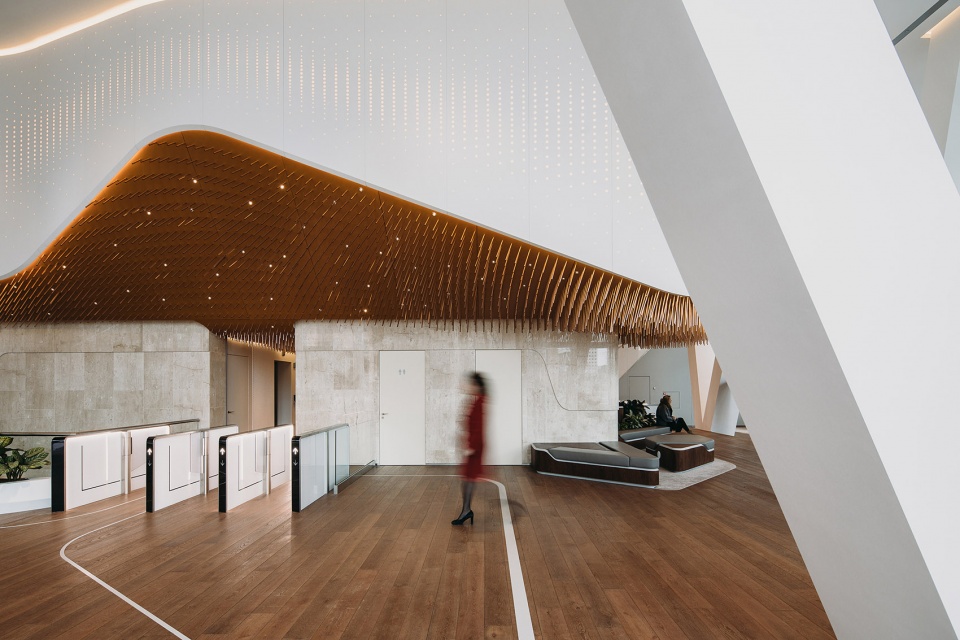unstudio tower lobby interior remodeling by unstudio