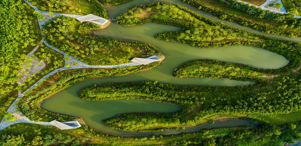 2020 asla general design award of honor sanya mangrove park china by turenscape