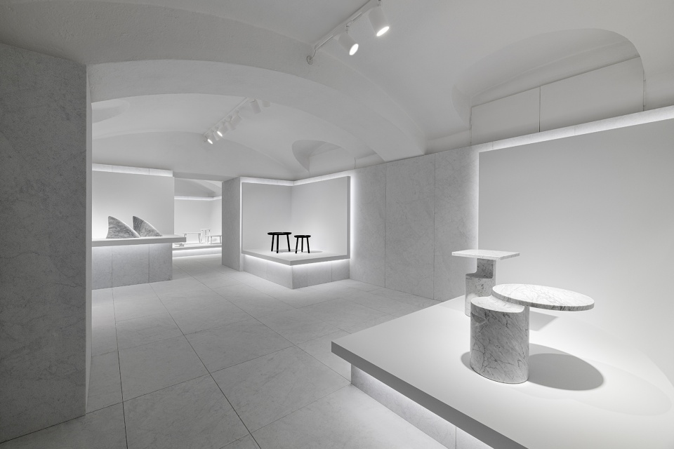 marsotto marble showroom by nendo