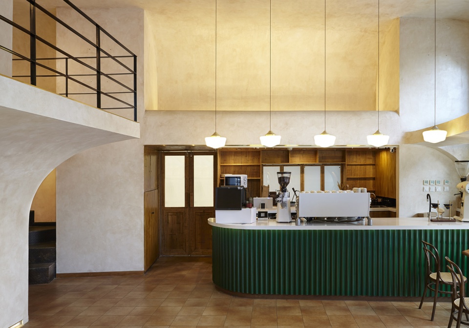 metal hands coffee renovation china by linkchance architects