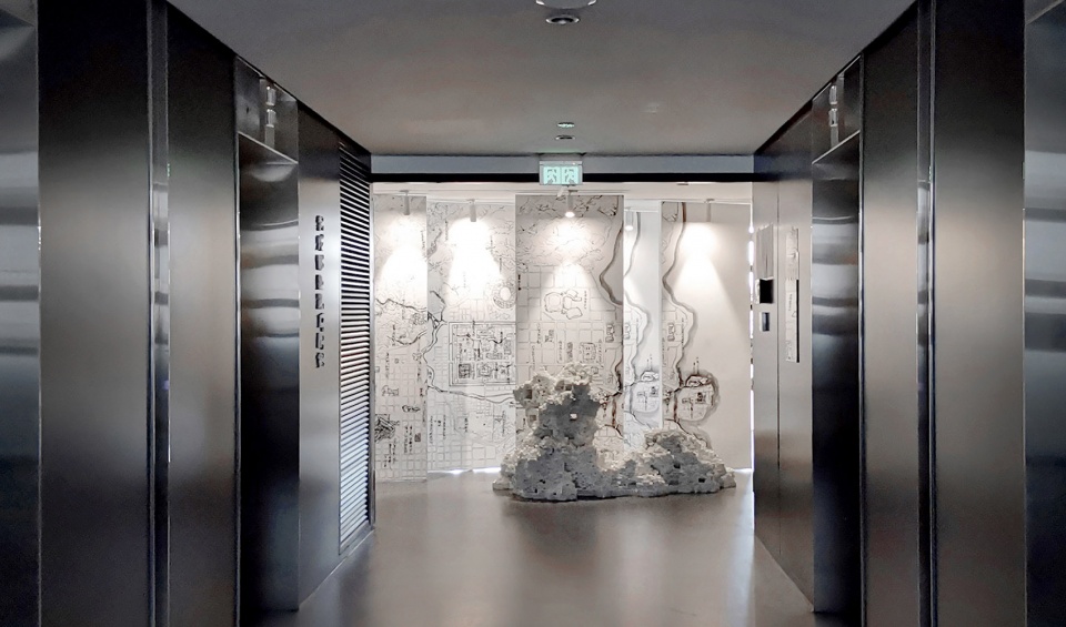 micro renovation of the space of atelier li xinggang and exhibition design of integrated geometry and poetic scenery the working place of...