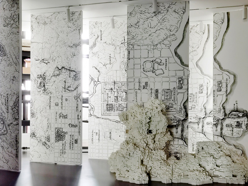 micro renovation of the space of atelier li xinggang and exhibition design of integrated geometry and poetic scenery the working place of...