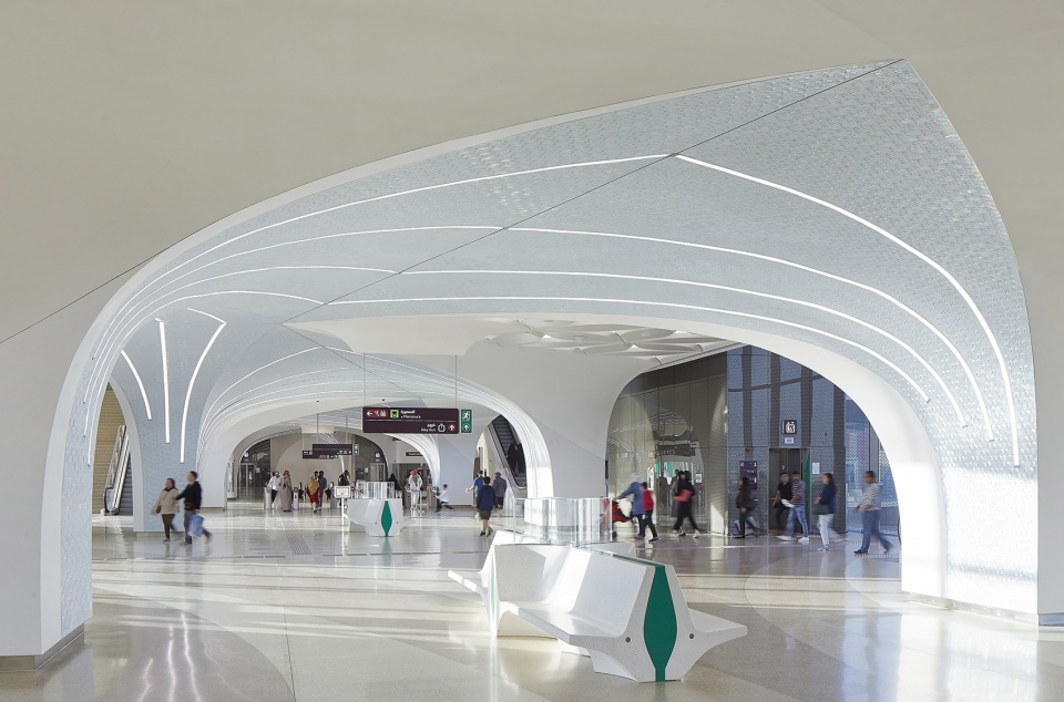 first 37 stations completed on the doha metro network unstudio