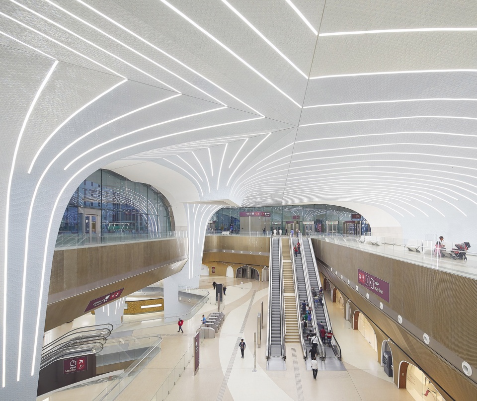 first 37 stations completed on the doha metro network unstudio