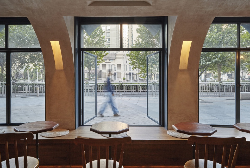 metal hands coffee renovation china by linkchance architects