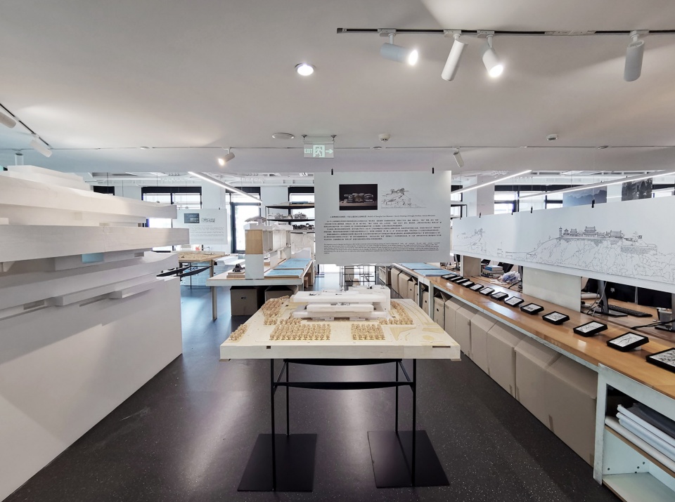 micro renovation of the space of atelier li xinggang and exhibition design of integrated geometry and poetic scenery the working place of...