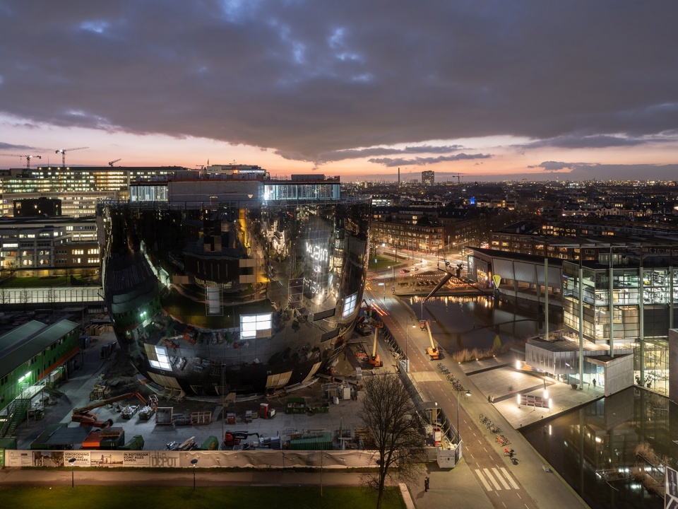 depot boijmans van beuningen completes construction mvrdv