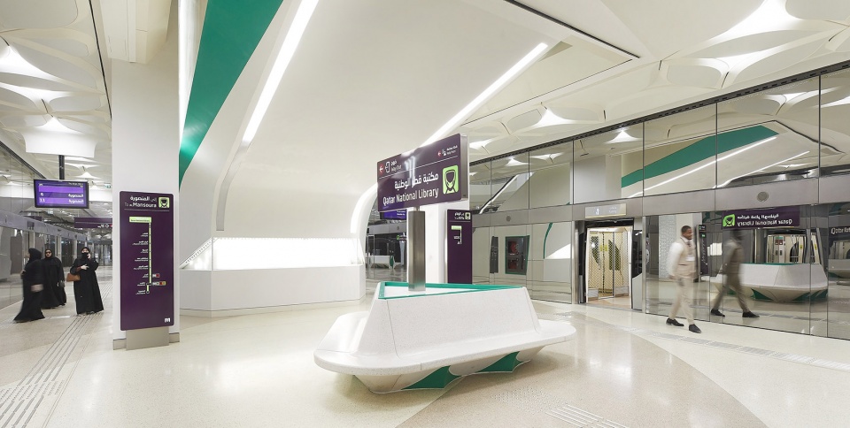 first 37 stations completed on the doha metro network unstudio