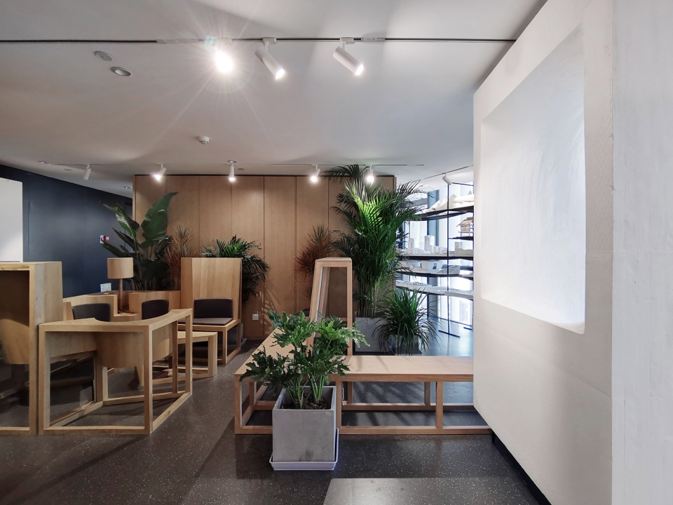micro renovation of the space of atelier li xinggang and exhibition design of integrated geometry and poetic scenery the working place of...