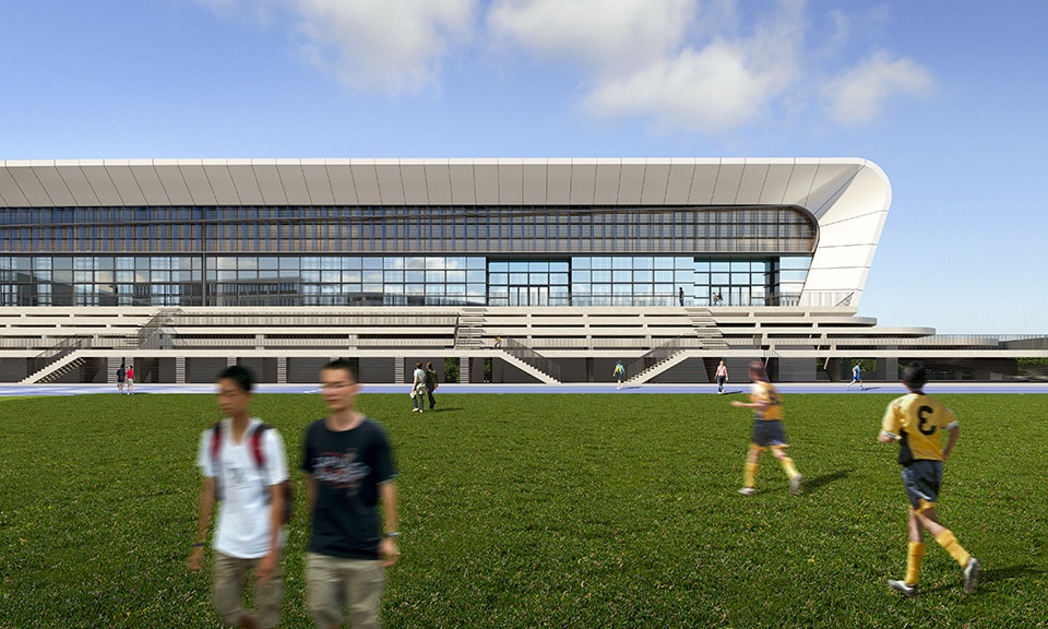 haikou school of the affiliated high school of peking university china by crossboundaries