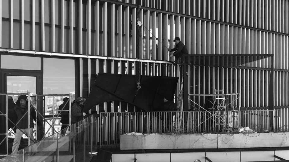 micro renovation of the space of atelier li xinggang and exhibition design of integrated geometry and poetic scenery the working place of...