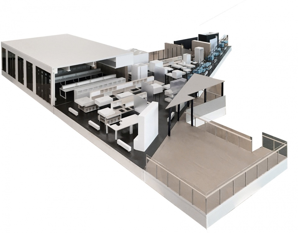 micro renovation of the space of atelier li xinggang and exhibition design of integrated geometry and poetic scenery the working place of...