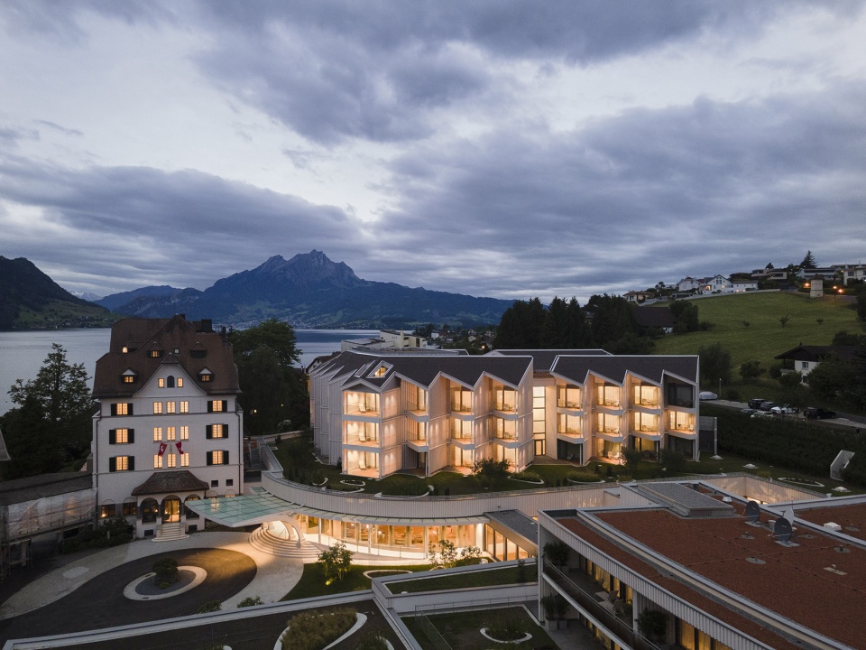chenot palace weggis health wellness hotel by davide macullo architects