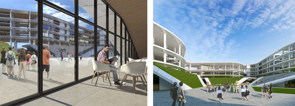 haikou school of the affiliated high school of peking university china by crossboundaries