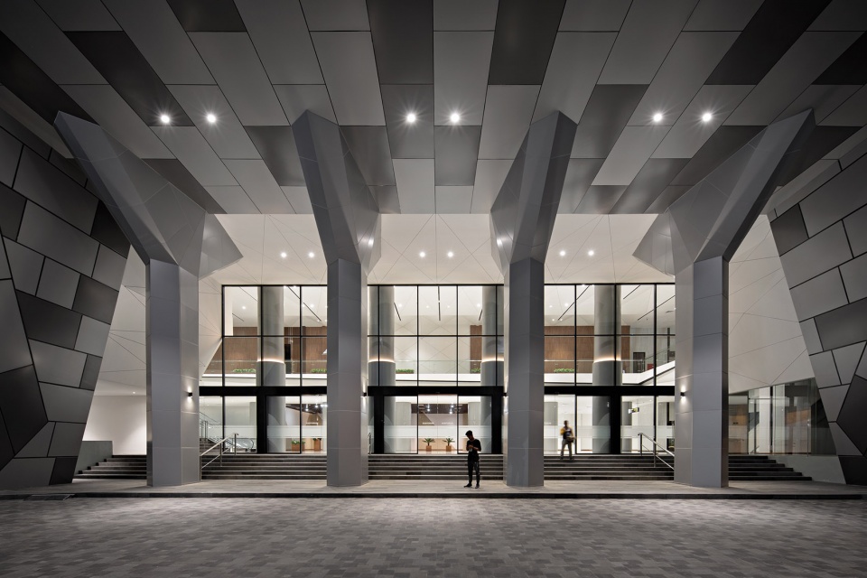 wm plenary hall indonesia by bgnr architects