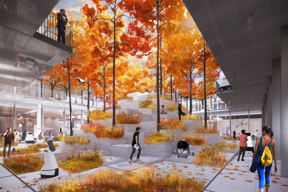 BIG TFC Terminus Future City Healty Courtyard Image by BIG Bjarke Ingels Group