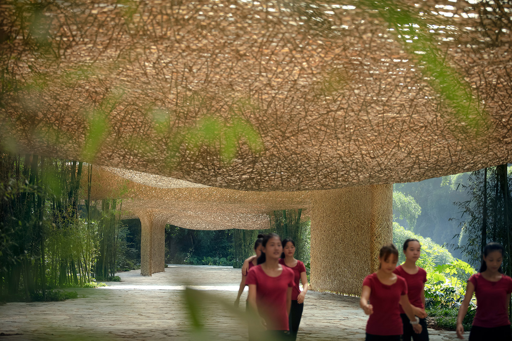 Bamboo Bamboo, Canopy and Pavilions, Impression Sanjie Liu, Chian by