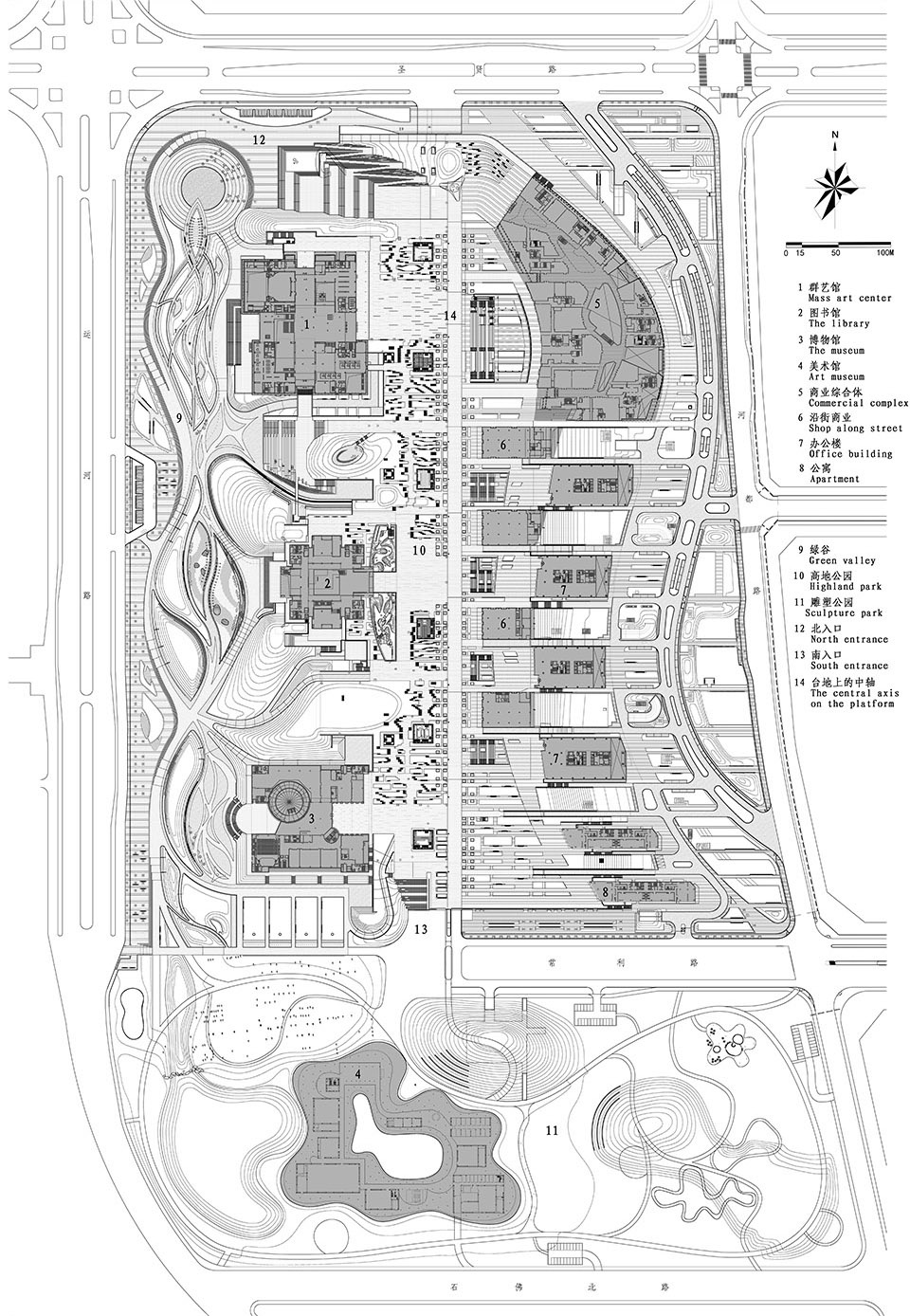 Landscape of Jining Cultural Center Phase I LDG 1