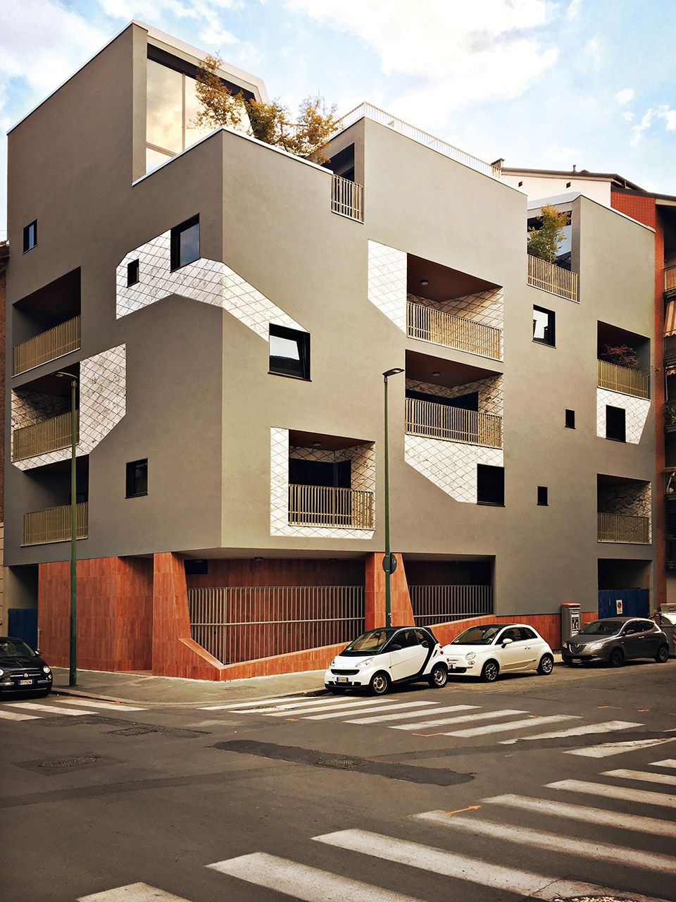 urban decor new residential building in turin by marcante testa uda architetti