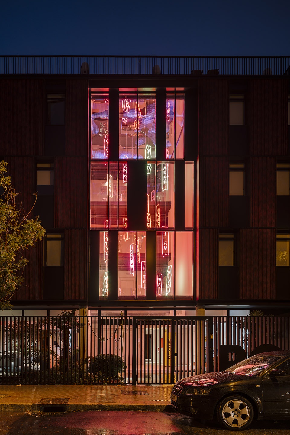 YOYO Permanent light art installation Brut Deluxe