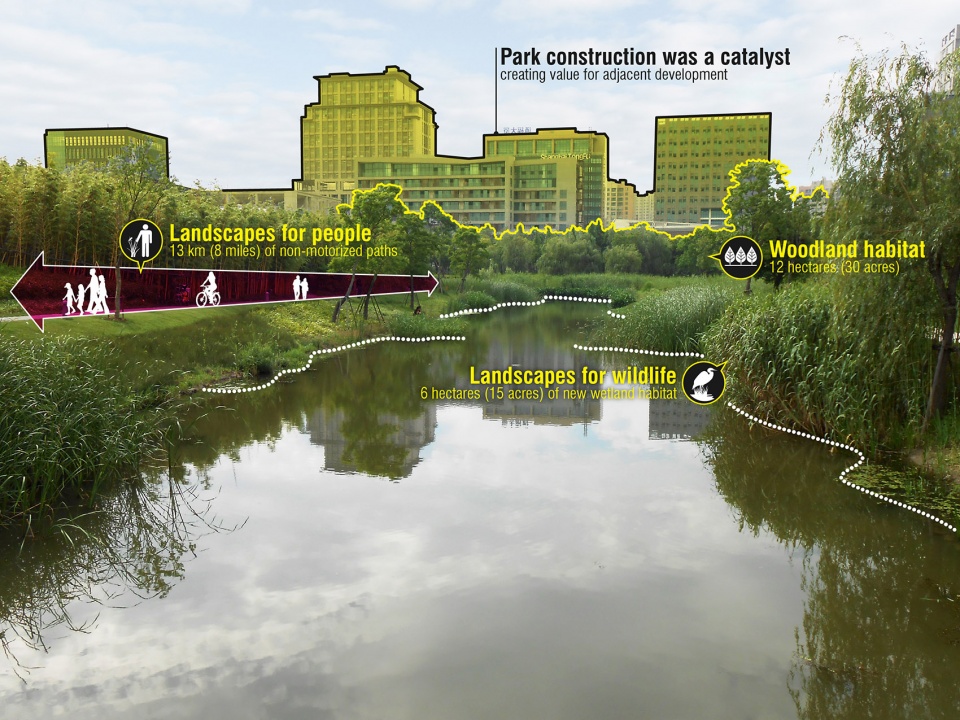2020 urban design award of honor jiading central park by sasaki