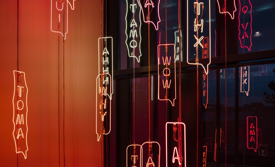 YOYO Permanent light art installation Brut Deluxe