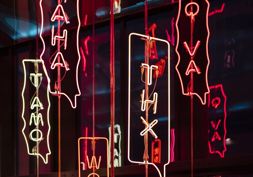 YOYO Permanent light art installation Brut Deluxe