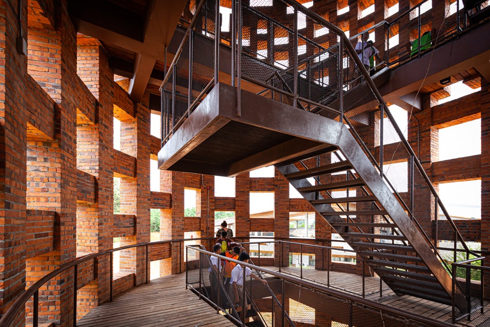 Brick Observation Tower Bangkok Project Studio