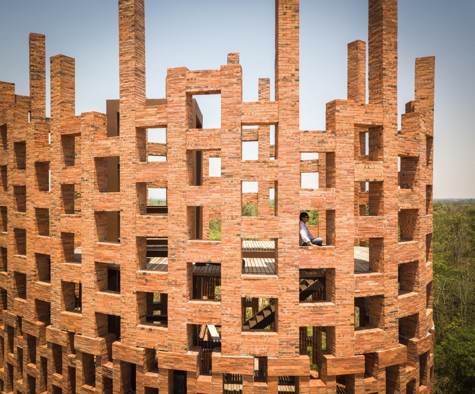 Brick Observation Tower Bangkok Project Studio