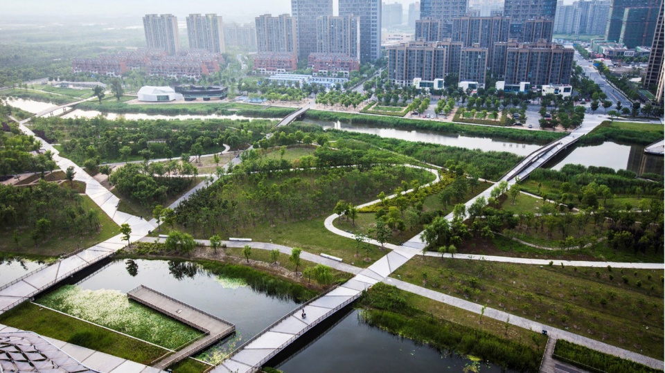 2020 urban design award of honor jiading central park by sasaki