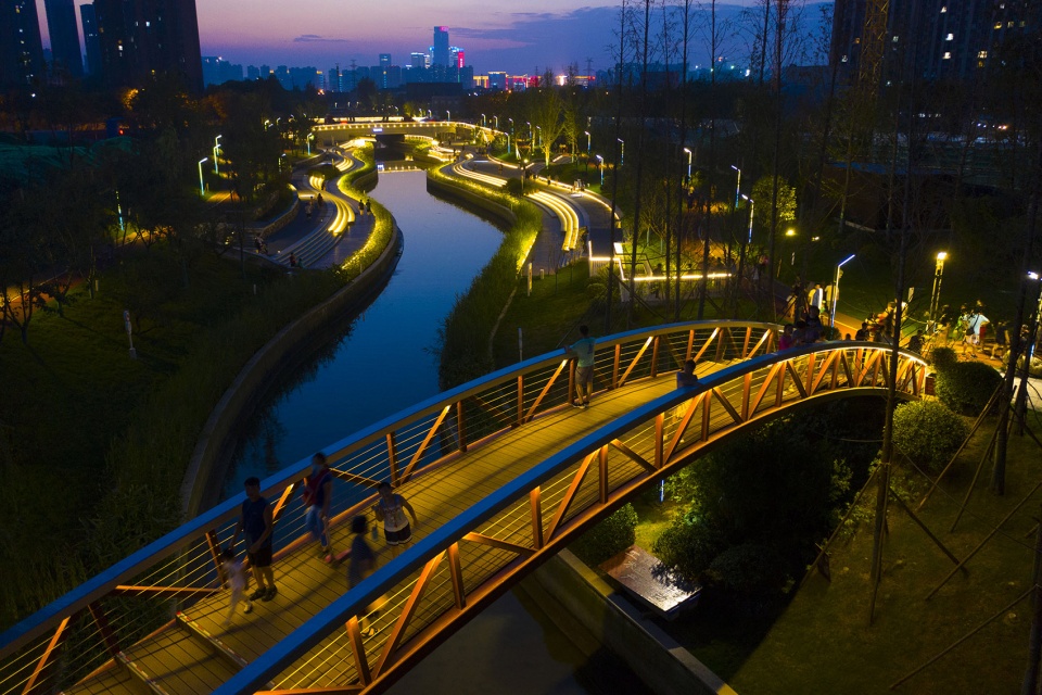 Zao River Waterfront Corridor Power Construction