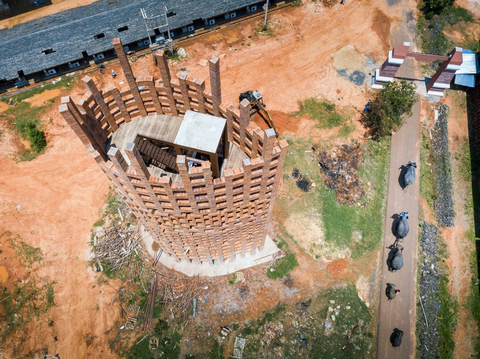 Brick Observation Tower Bangkok Project Studio