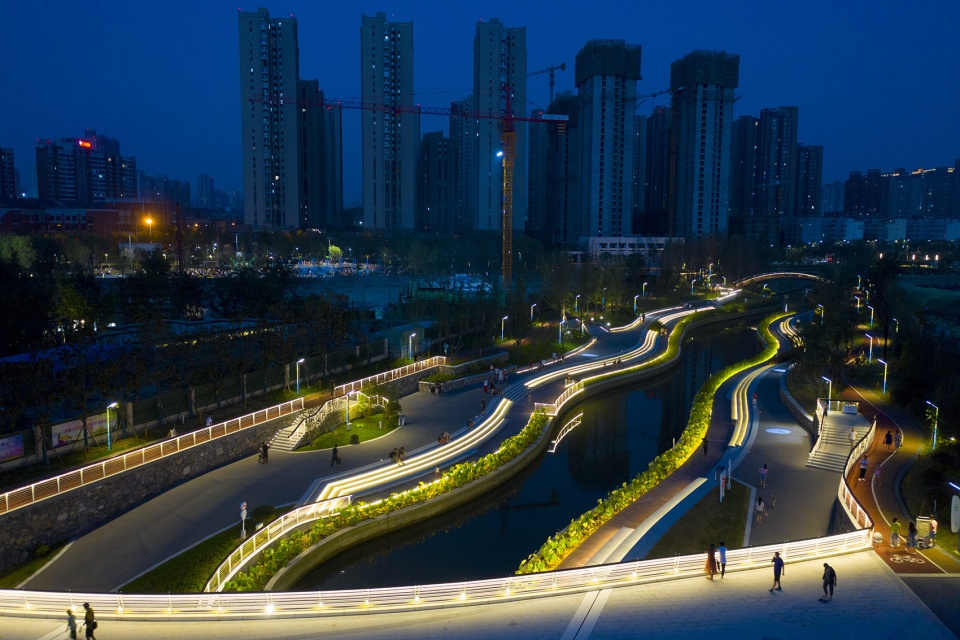 Zao River Waterfront Corridor Power Construction