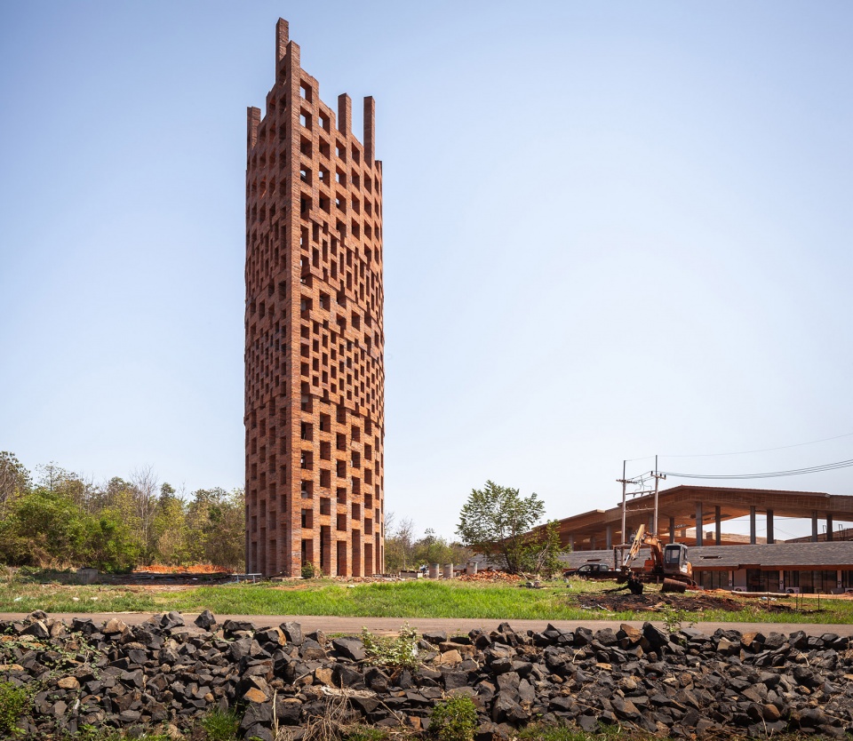 Brick Observation Tower Bangkok Project Studio