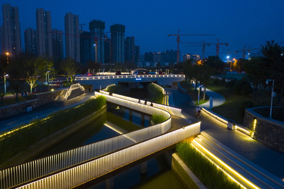 Zao River Waterfront Corridor Power Construction