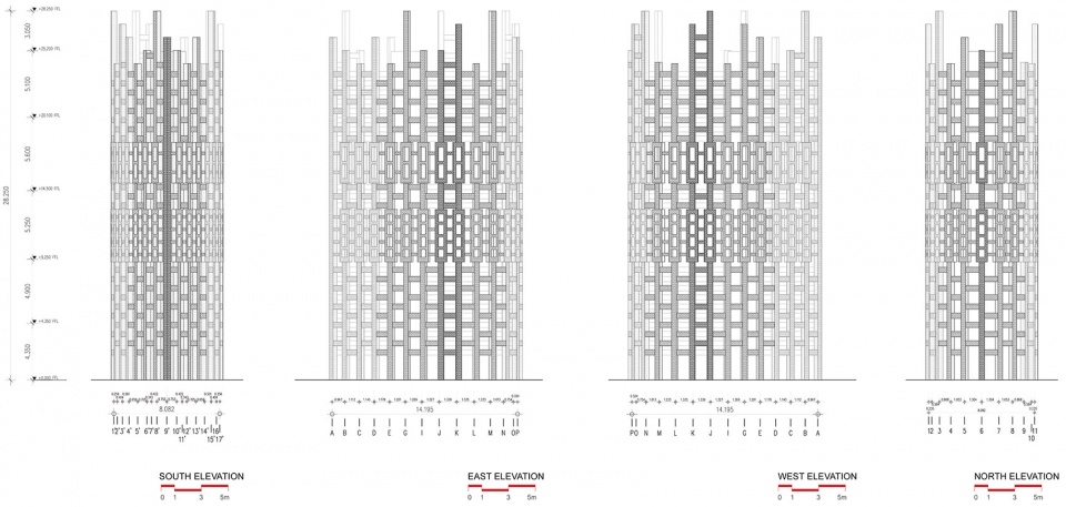 Brick Observation Tower Bangkok Project Studio