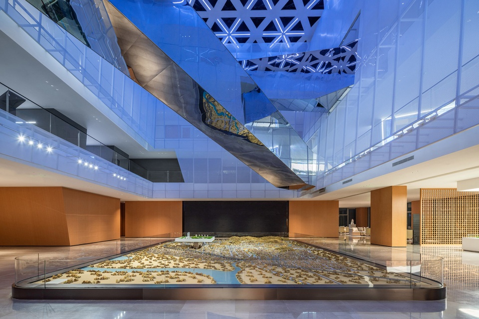 lighting design of shuifa information town industrial exhibition center by beijing purilighting company