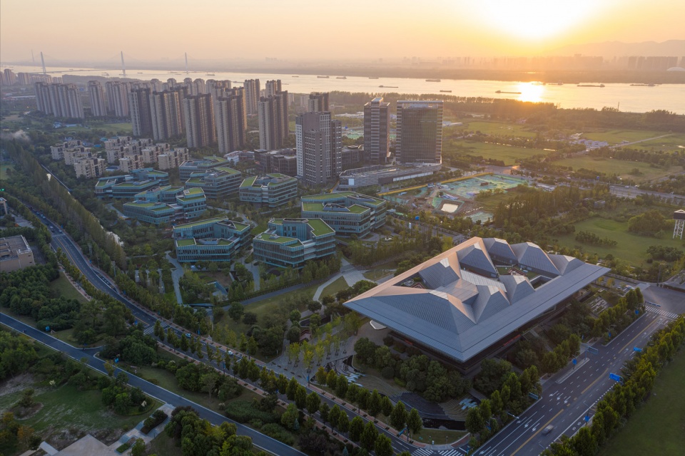 nanjing eco hi tech island xin wei yi technology park china by nbbj