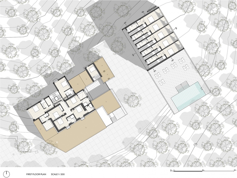 rural hotel in an olive grove by gana arquitectura