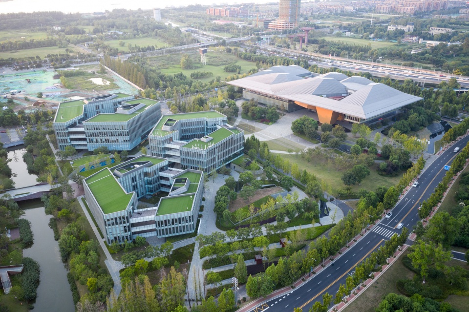 nanjing eco hi tech island xin wei yi technology park china by nbbj