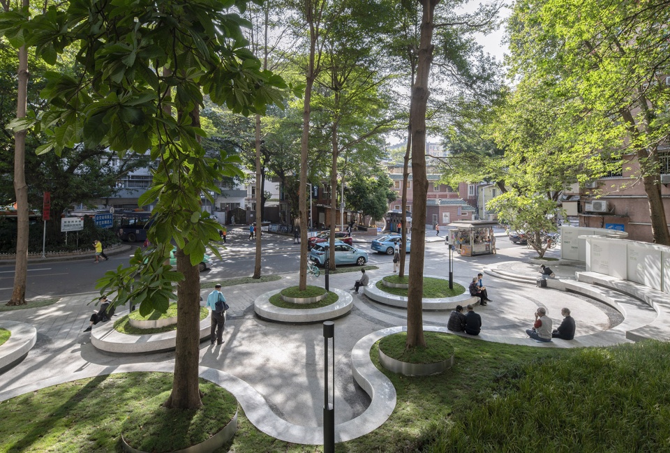 Dongshan South Square community Park renovation China by WAY Architects