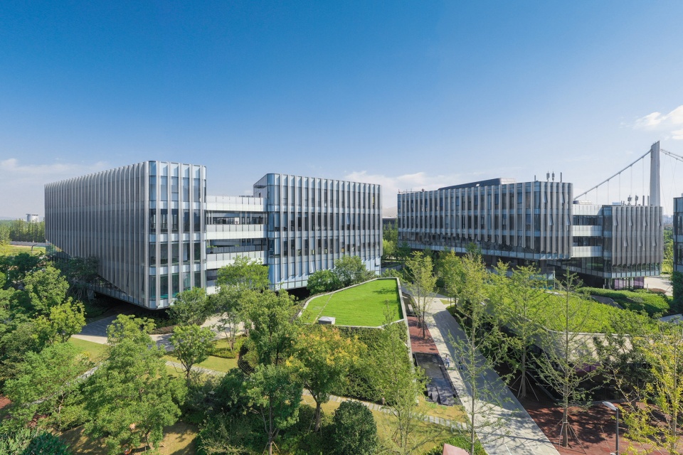 nanjing eco hi tech island xin wei yi technology park china by nbbj