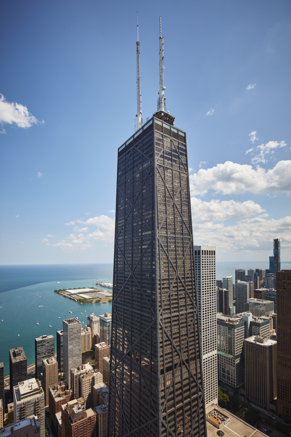 芝加哥汉考克大厦结构图片