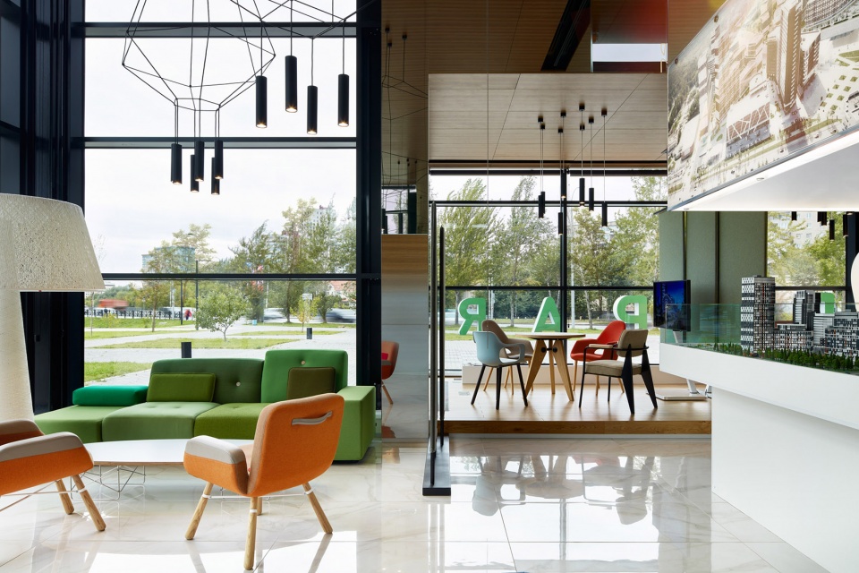 Sales Office LCD CLEVER PARK by VOX Architects